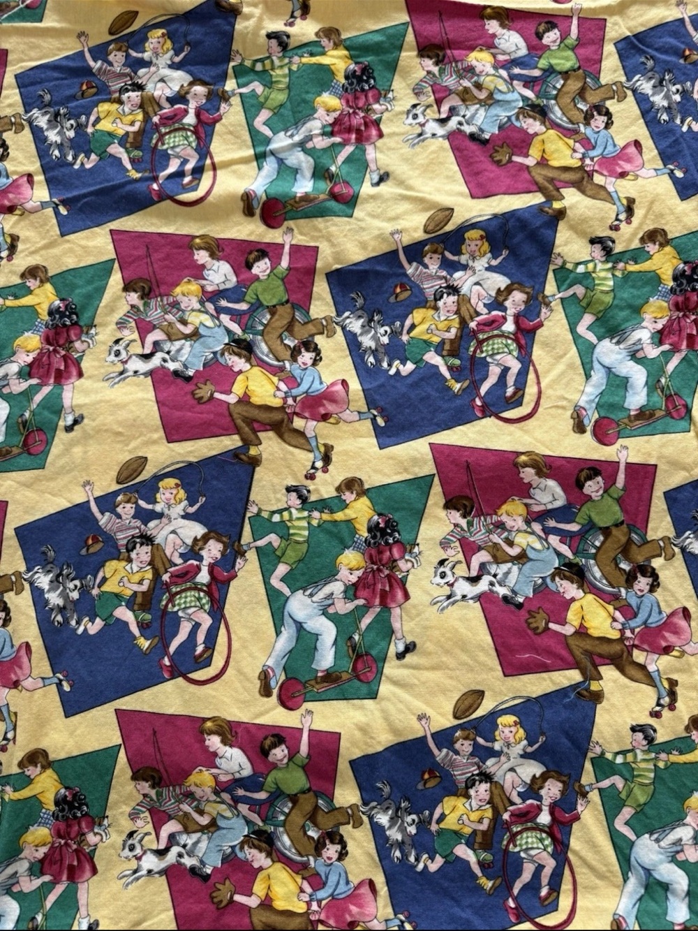 Michael Miller Fabrics Playtime Novelty Print Cotton 1 yard + 9" x 42" W